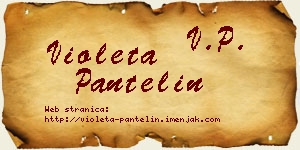 Violeta Pantelin vizit kartica